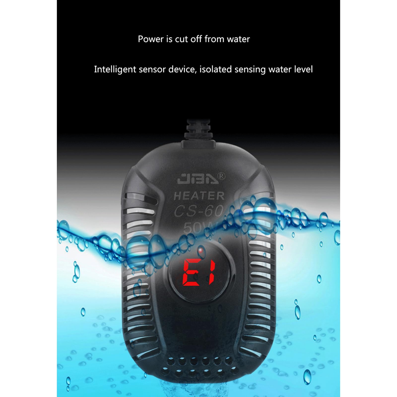 Schildkröten-Heizstab, niedriger Wasserstand, automatisch, konstante Temperatur, Mini-Aquarium-Heizung, 25 W (25 W)