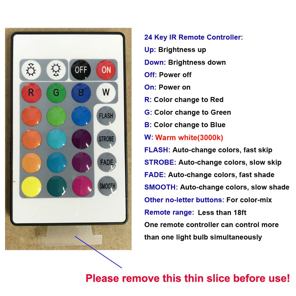 PAR38 LED Light Bulb,30W RGB+Warm White LED Flood Light Indoor/Outdoor,Dimmable Color Changing Spotlight with Remote Control, Waterproof Lawn Lamp for Home CourtyardÂ Christmas Party Decoration