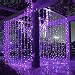 LIIDA 300 Led Icicle String Curtain Lights for Indoor Bedroom, Outdoor Patio, Wall, Christmas, Party Decoration with Controller, 9.8 x 9.8ft, 8 Modes, Waterproof