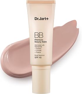 Dr.Jart+ Premium BB Cream Tinted Moisturizer SPF 40 Niacinamide - Korean Skin Tint for Hydrated Even Glow, All Skin Types, 1.35 Fl Oz