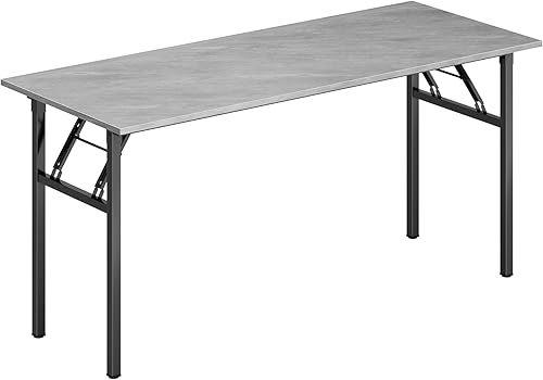 Miniatura 155 de DlandHome Escritorio plegable pequeño de 31.5 pulgadas, escritorio de computadora para oficina en casa, mesa plegable para espacios pequeños, no