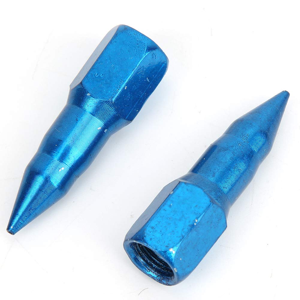 Hilitand Grease Nozzle, 2 Pcs Grease Adapter Grease Nozzle All Steel Needle Nose Dispenser Grease Accessory, Grease Guns (Blue)