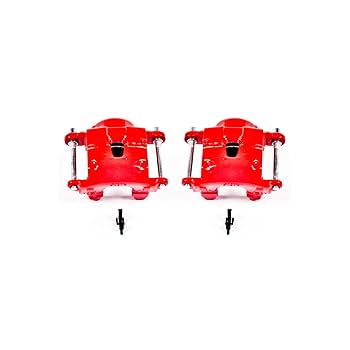 Amazon.com: Power Stop Front S4071 Pair of High-Temp Red