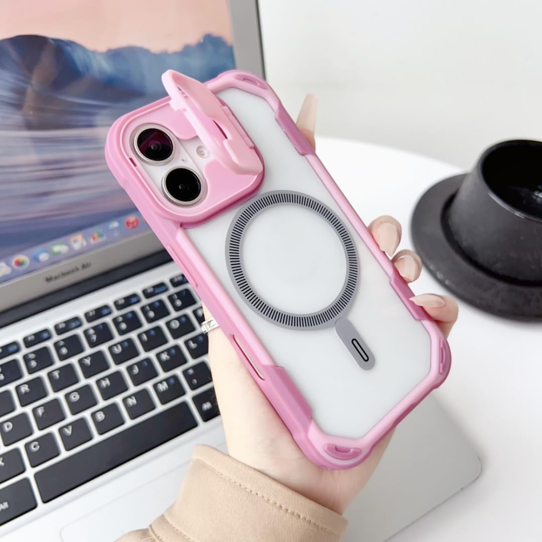 Coque iPhone 11 magnétique transparente avec finition contrastée rose premium