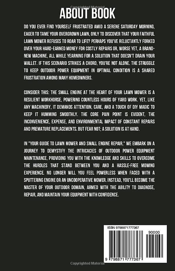 Your Guide to Lawn Mower and Small Engine Repair: DIY Instructions for Diagnostics, Repairs, and Routine Maintenance to Keep Outdoor Power Equipment Performing Smoothly - Image 2