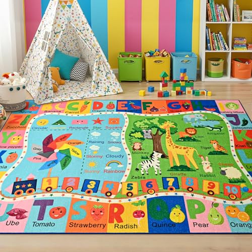 Tapete educativo para niños 4x6 ft miniatura 4