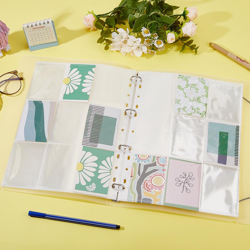 SUPERFINDINGS 40 Sheets A4 Photo Card Binder with 720PCS Pockets Sleeves Photocard Holder Book A4 Photocard Binders with 9-Pocket Inner Pages Clear Photo Album for Small Photos Storage - Image 4