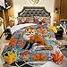 AILONEN Fox Comforter Sets for Teens, Fox Cartoon Printed Bedding Sets Twin Size,Fox Comforter,Fox Animals Bed Set for Bedroom,Fox Duvet,3 Piece 1 Comforter and 2 Pillowcases