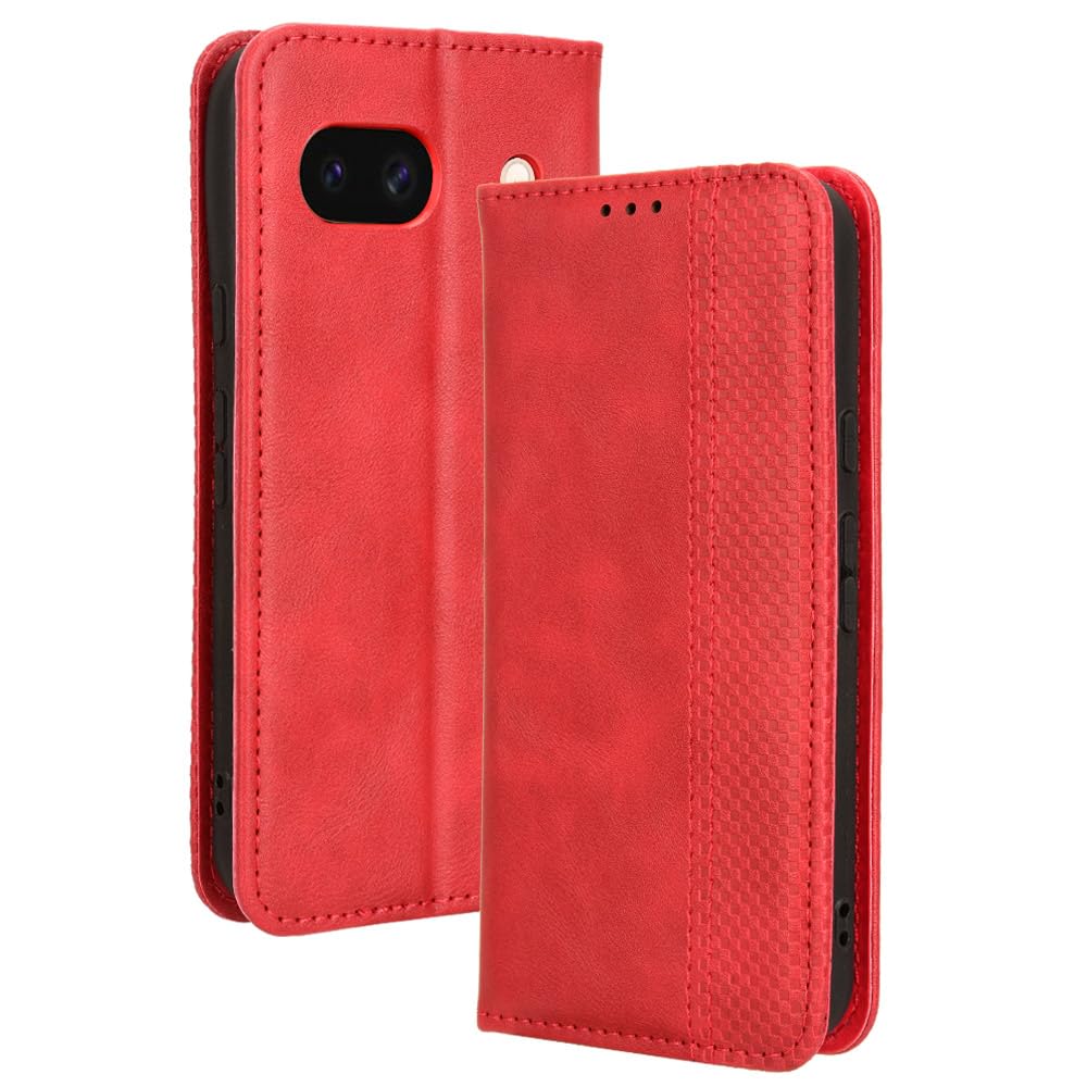 Custodia Portafoglio In Pelle PU Con Supporto Magnetico Per Google Pixel 8a: Cover Premium Con Slot Per Carte E Motivo Grafico, Protezione Antiurto, Colore Nero