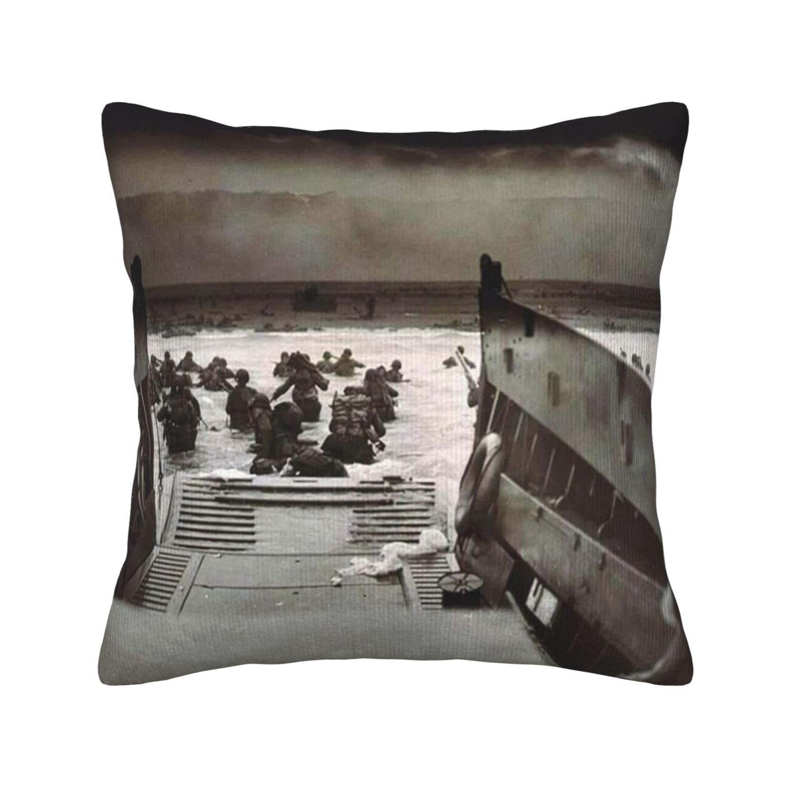 Housses de coussin de canapé imprimées Normandie pour lit et chambre