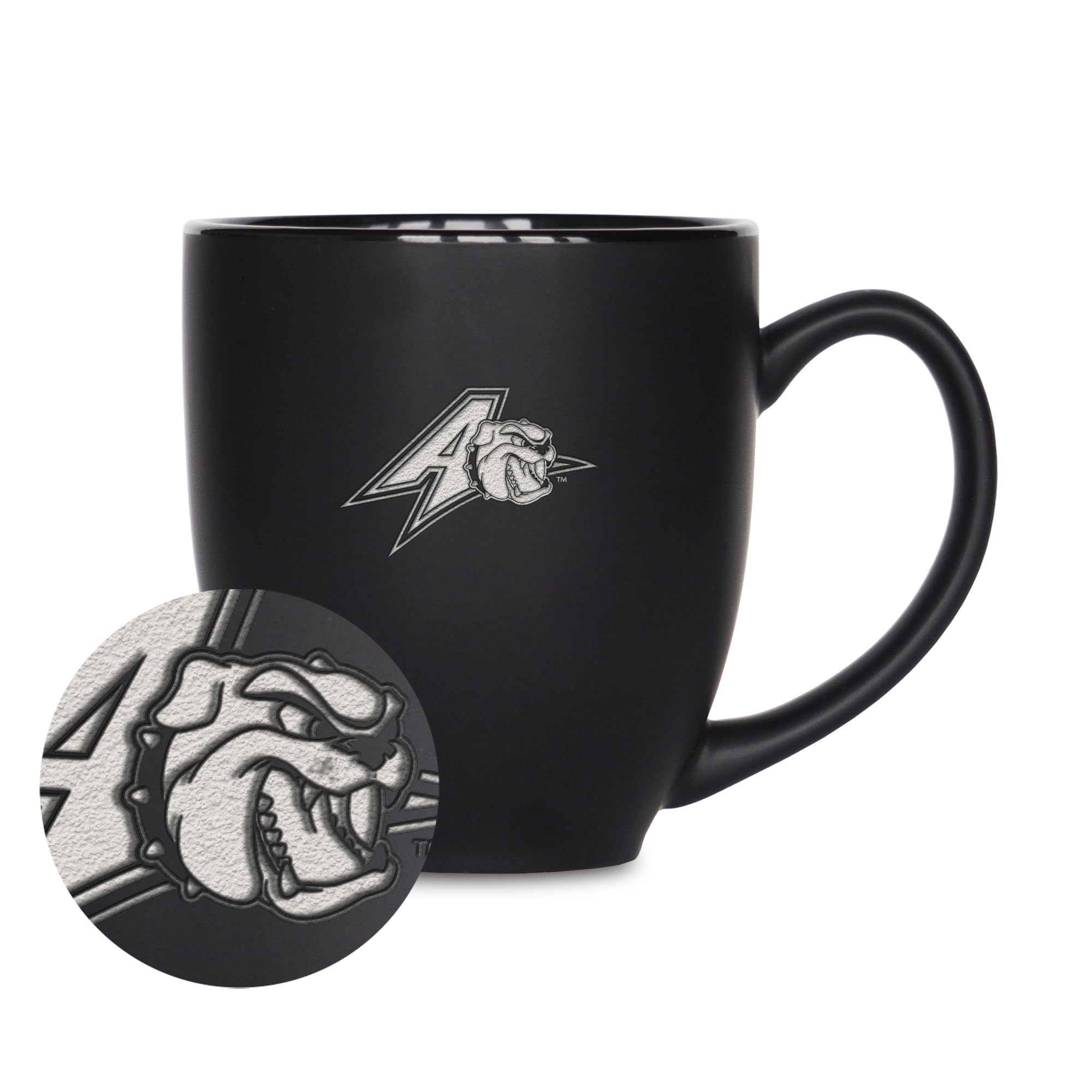 Tasse bistrot céramique noire UNC Asheville Bulldogs boisson 445 ml