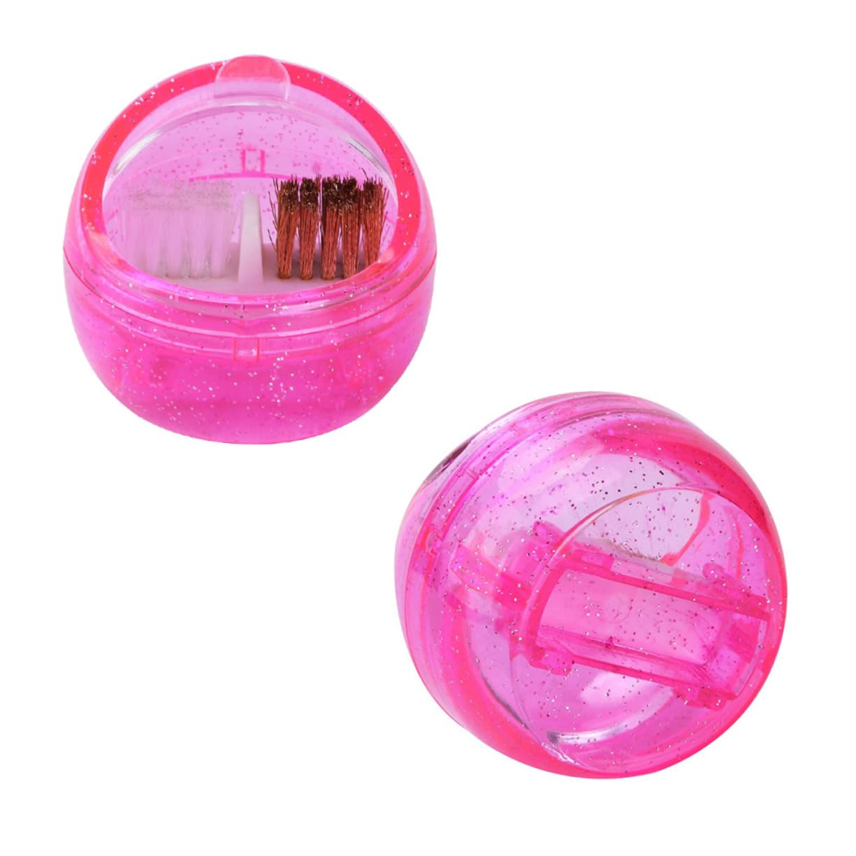 FRCOLOR 3piezas Máquina De Limpieza De Brochas Para Manicura De Cepillos Para Limpiar De Uñas Herramienta De Manicura Portátil