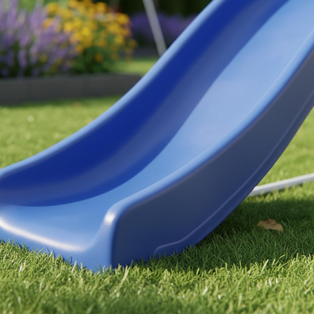 La zappa Kinderrutsche "Young" Wellenrutsche für Garten und Veranda 190 x H 103 cm