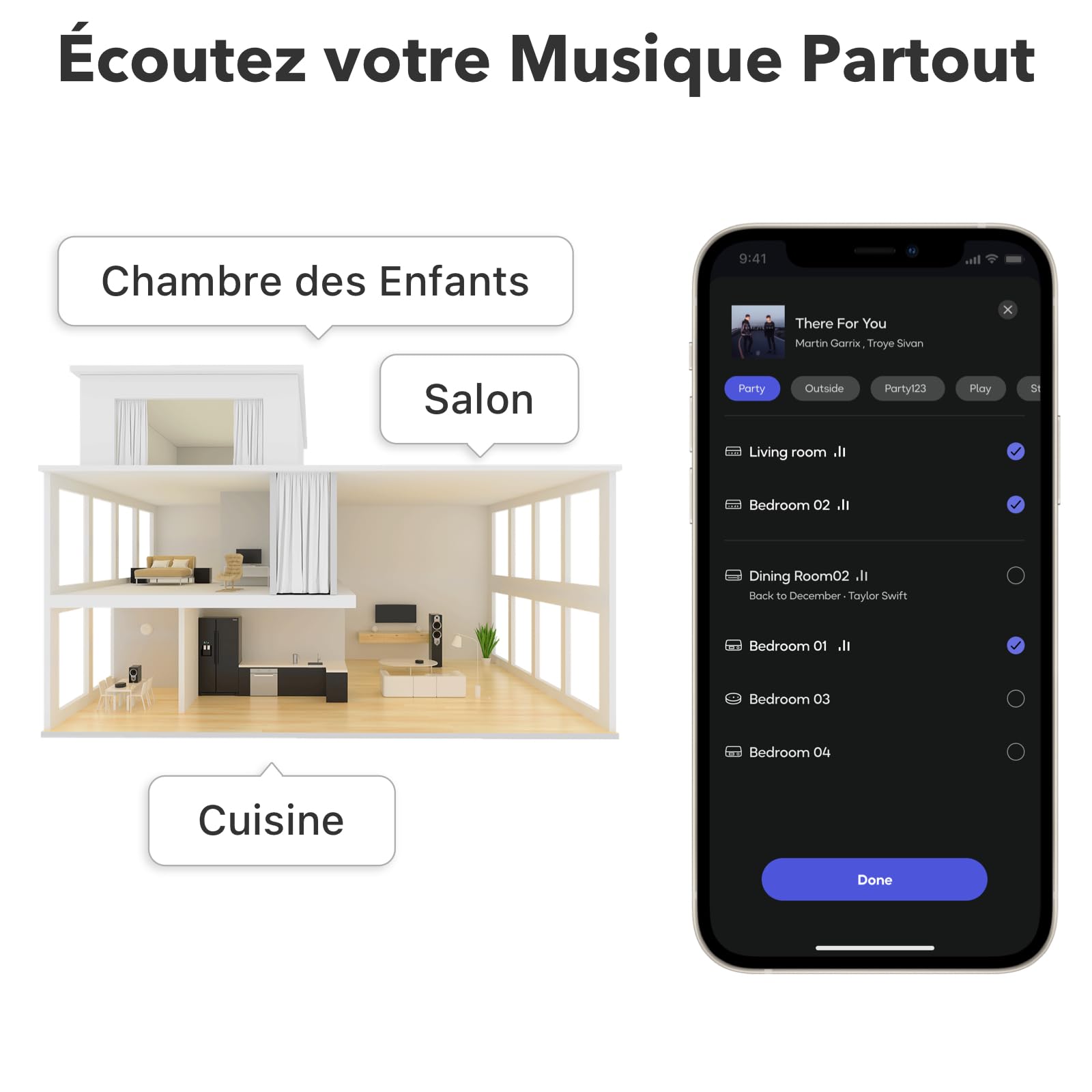 WiiM Pro Récepteur AirPlay 2, Google Cast Audio, Streamer Multi-pièces WiFi, Compatible avec Alexa, Siri et Google Assistant, Diffusion Audio Haute résolution à partir de Spotify, Amazon Music, Tidal