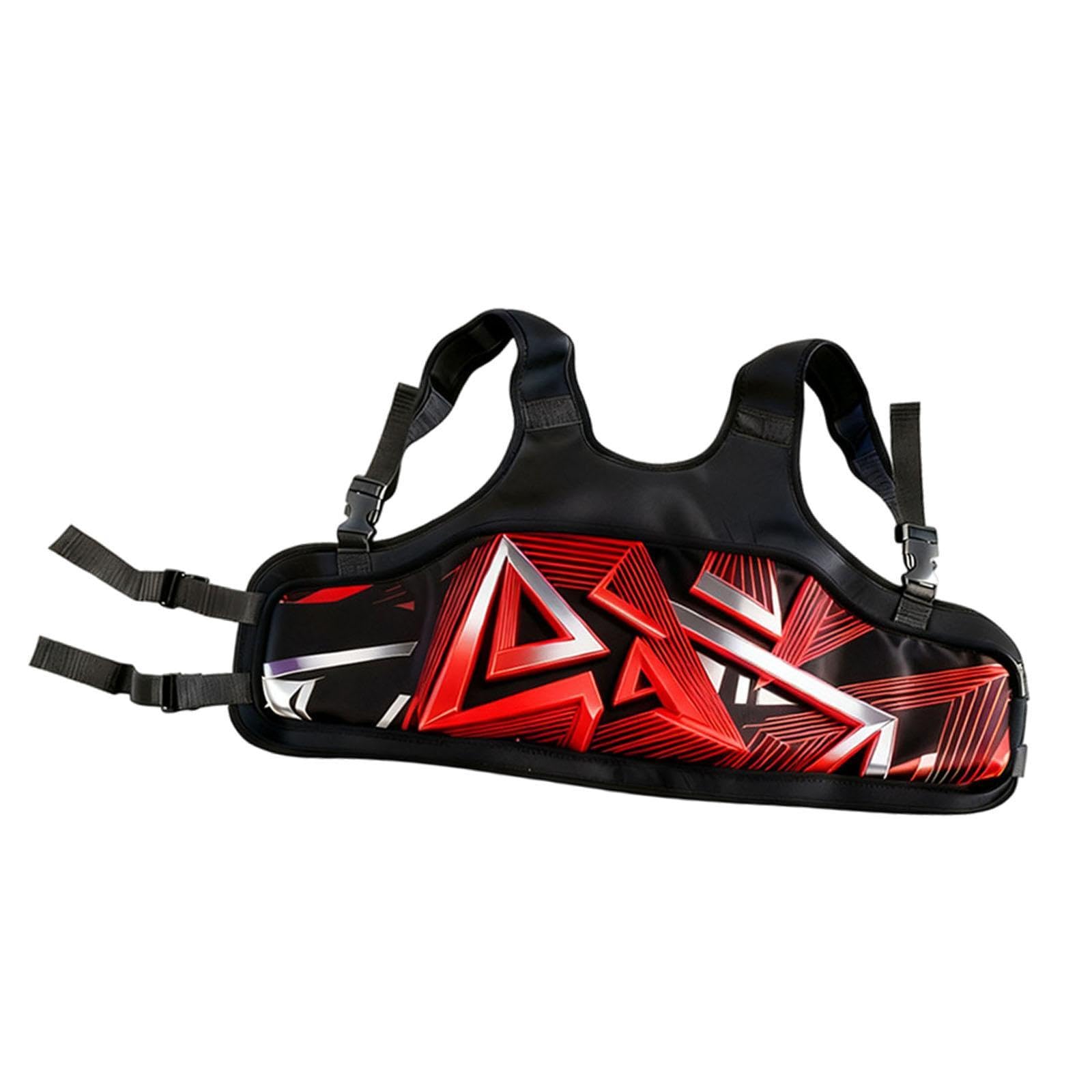 Kart Rib Protector, Universal, with Adjustable Straps, Equipment for Children And Adults, Red