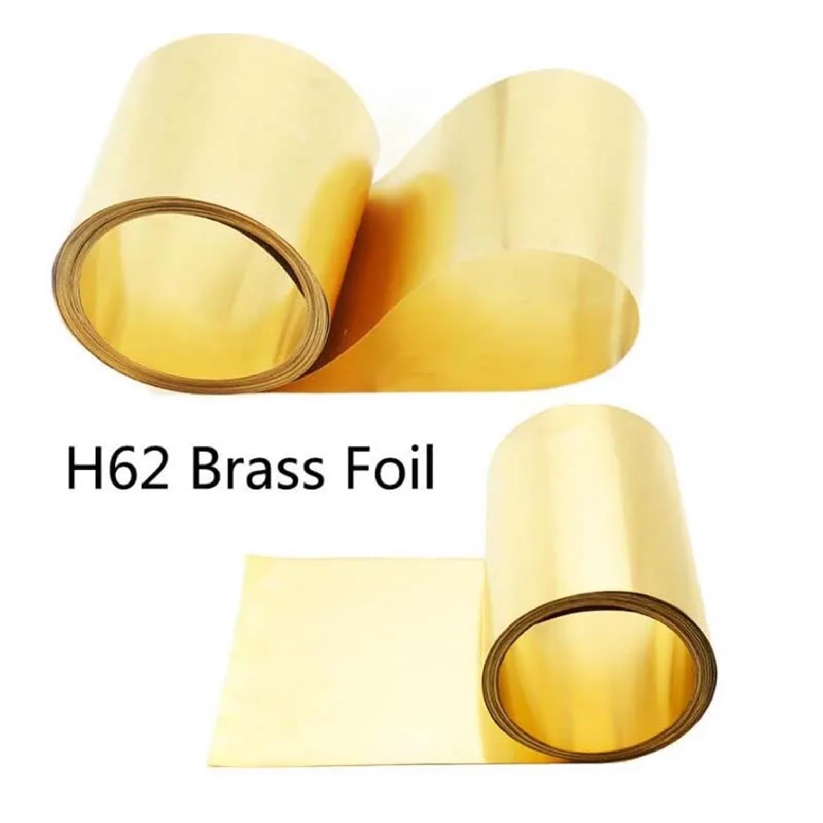 Rolka blachy mosiężnej, Arkusz mosiężny H62 w rolce 1 metr, grubość 0,3-0,5 mm, szerokość 20-50(0.5mmx50mm)