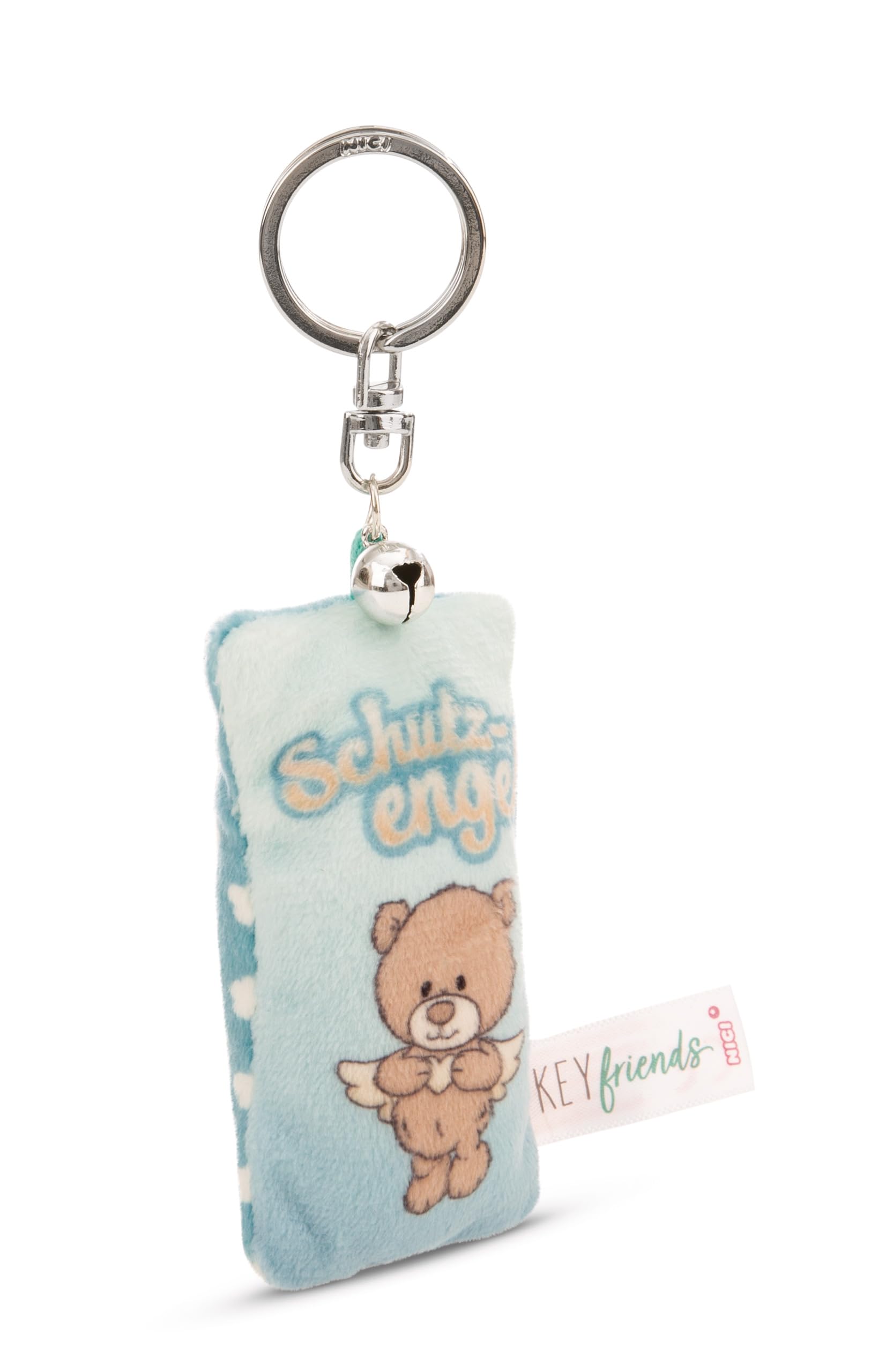 NICI Keyring Mini Plush Cushion Guardian Angel 8 cm with Bell