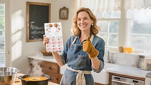 Miniatura 8 de Hoja de trucos magnética para freidora de aire, folleto guía de cocina, 70 recetas ilustradas y regalos de cocina, libros de cocina para freidora de