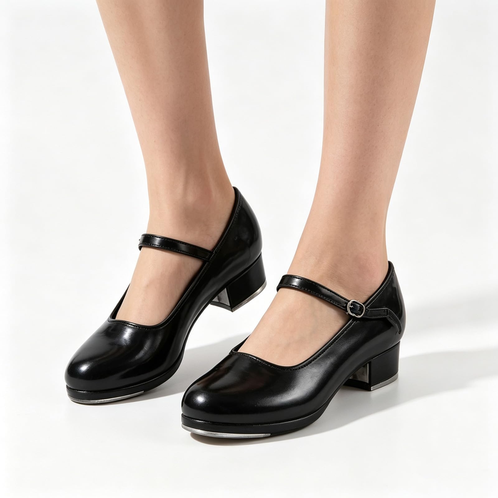 Mujeres Tap Zapatos con Cordones Tap Shoes Dividida Tacón Bajo talón y Dedos grifos Tamaño 24-43 Reducir La PresióN del Pie Mantener El Equilibrio para representaciones escénicas