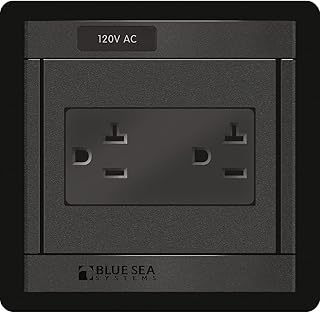 Blue Sea Systems 1479 360 Panel with 120V AC Dual Outlet