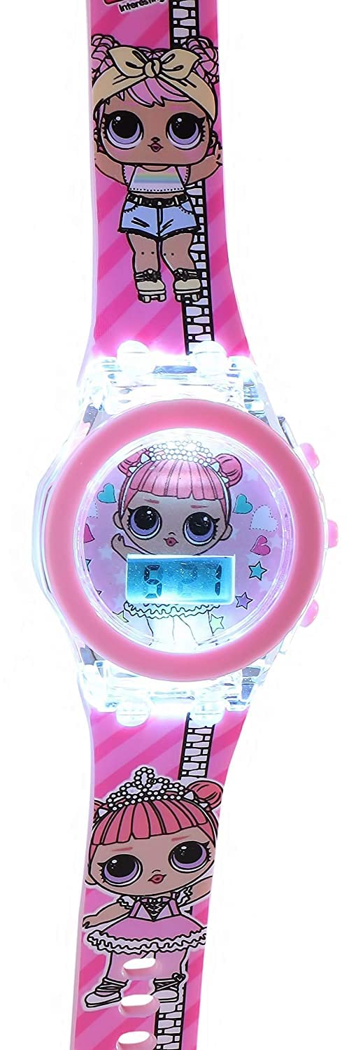LED Glowing Light Watch (Pink LOL) (B09J1FT91C) Amazon Price History, Amazon Price Tracker