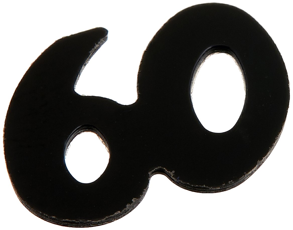 Beistle Silhouette Metallic Plastic 60 Confetti Tableware, Over The Hill Decorations, Birthday Party Supplies, 0.5 Ounces, Black