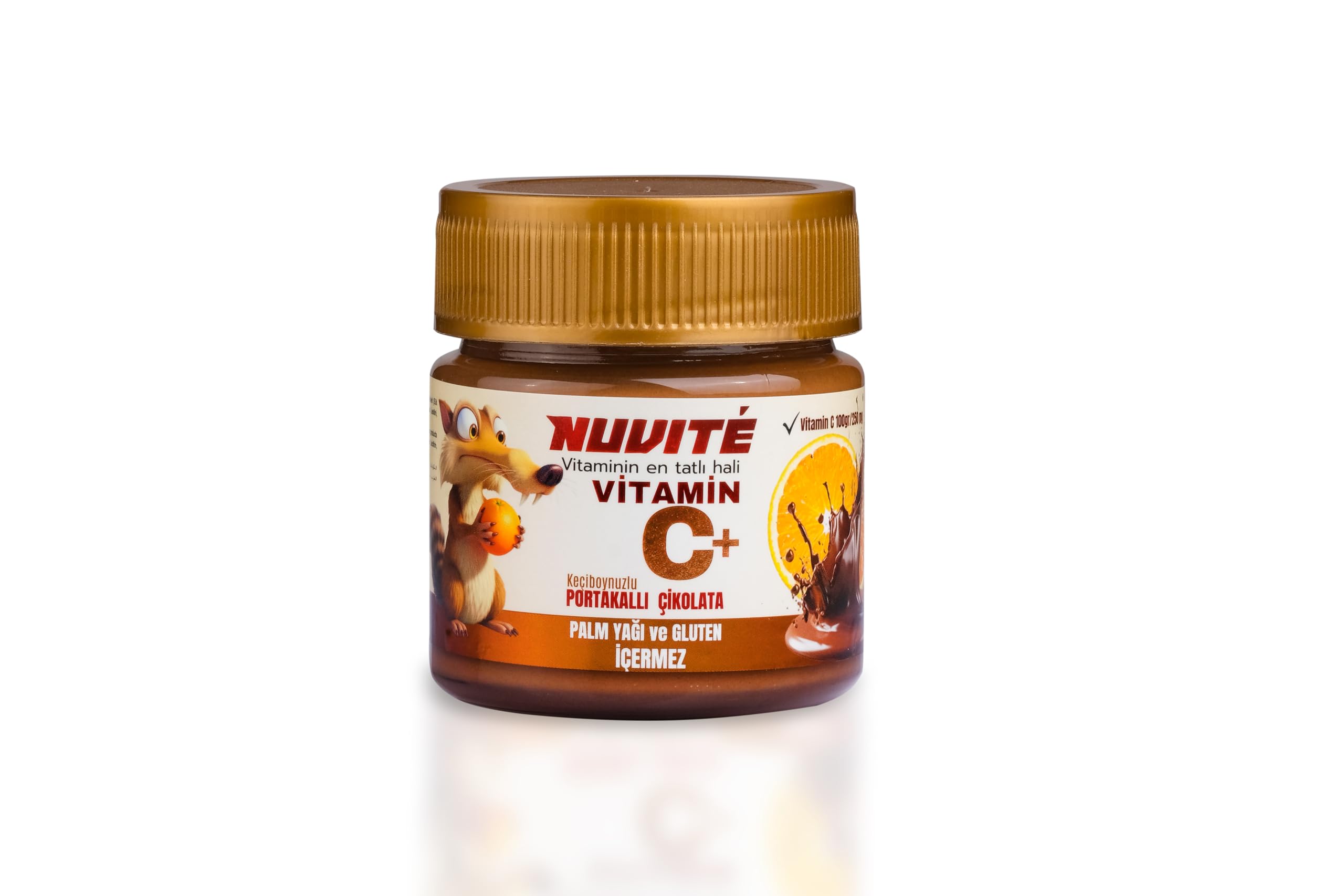 Nuvite C ve Portakallı Keçiboynuzlu Sürülebilir Çikolata 200 gr