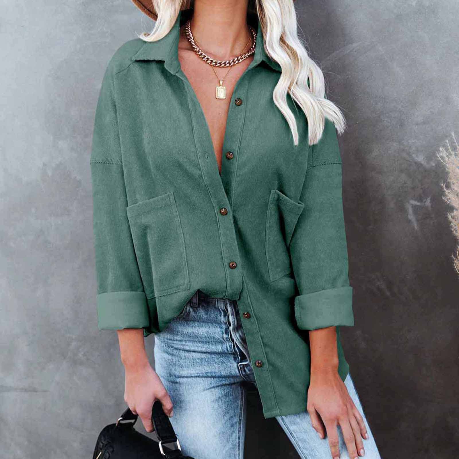 Veste Femme Chic Et Elegant Long Mi Saison Vintage Léger Chemisier Confortables Tunique Tops Slim Fit Blouse Casual À Manches Longues