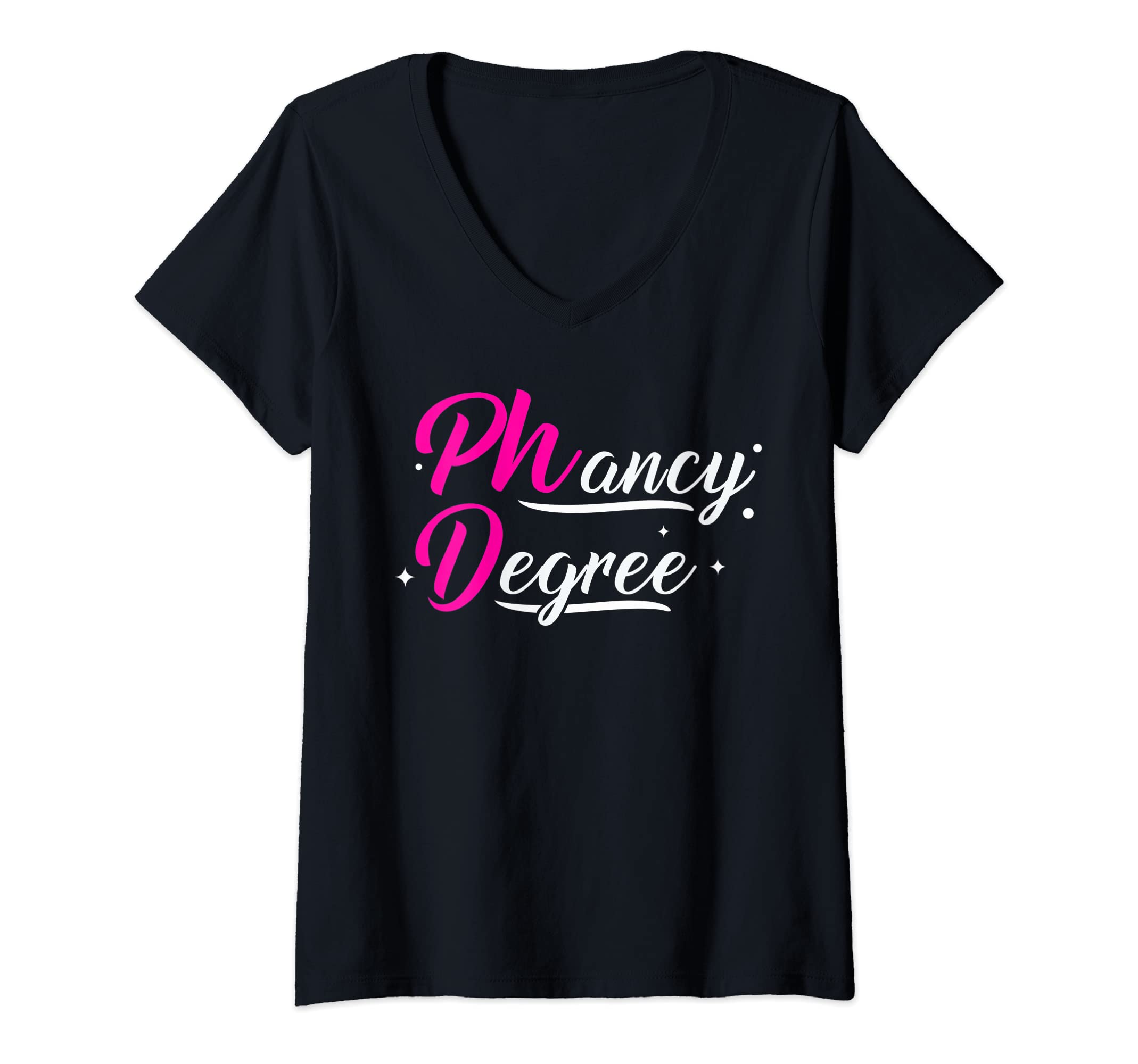 Womens Phancy degree Doctorate Degree V-Neck T-Shirt