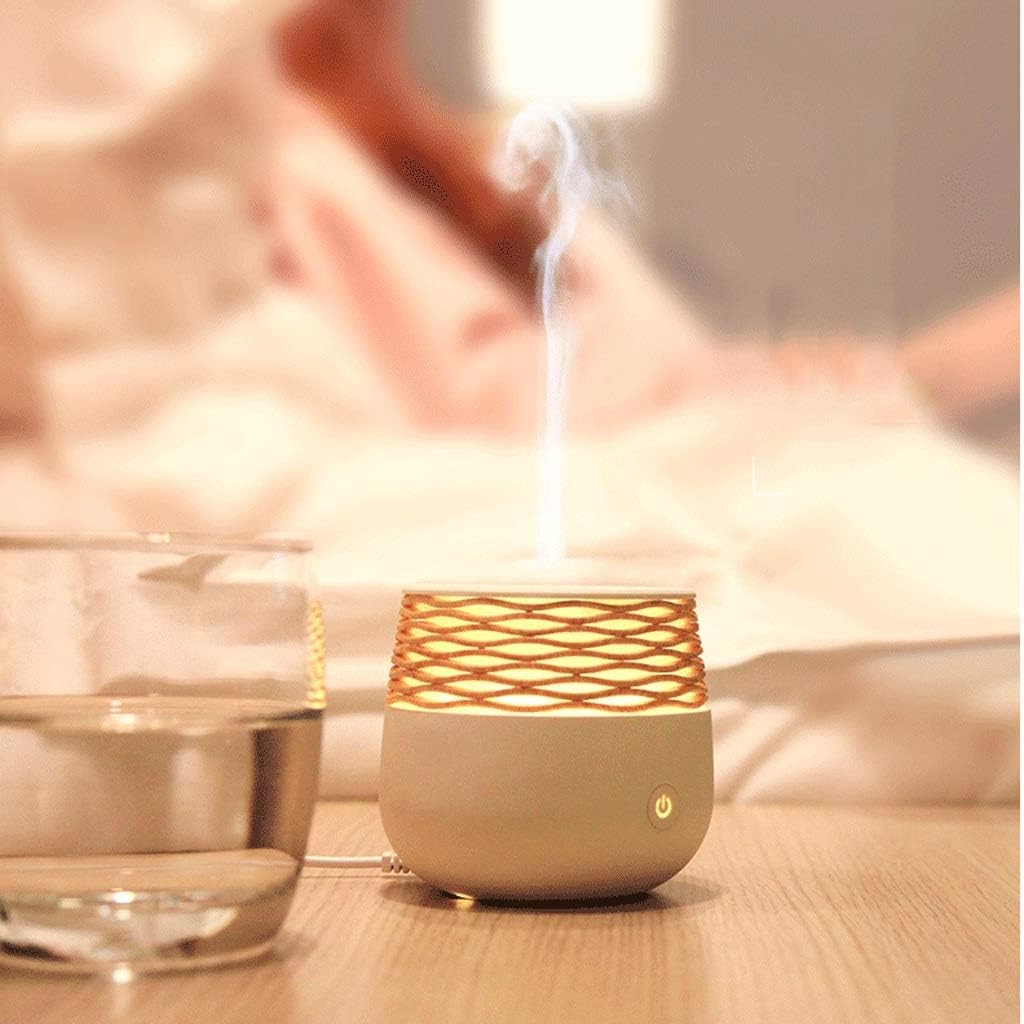 Humidifiers for Bedroom Mini USB Aroma Diffuser Ultrasonic Small Micro Humidifier Bedroom Desk Aroma Diffuser Lamp Essential Oil Lamp Incense Machine