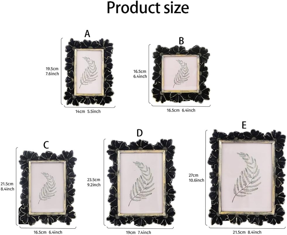 Retro Picture Frame Antique Ornate Photo Frame Decorative Photo Frame Home