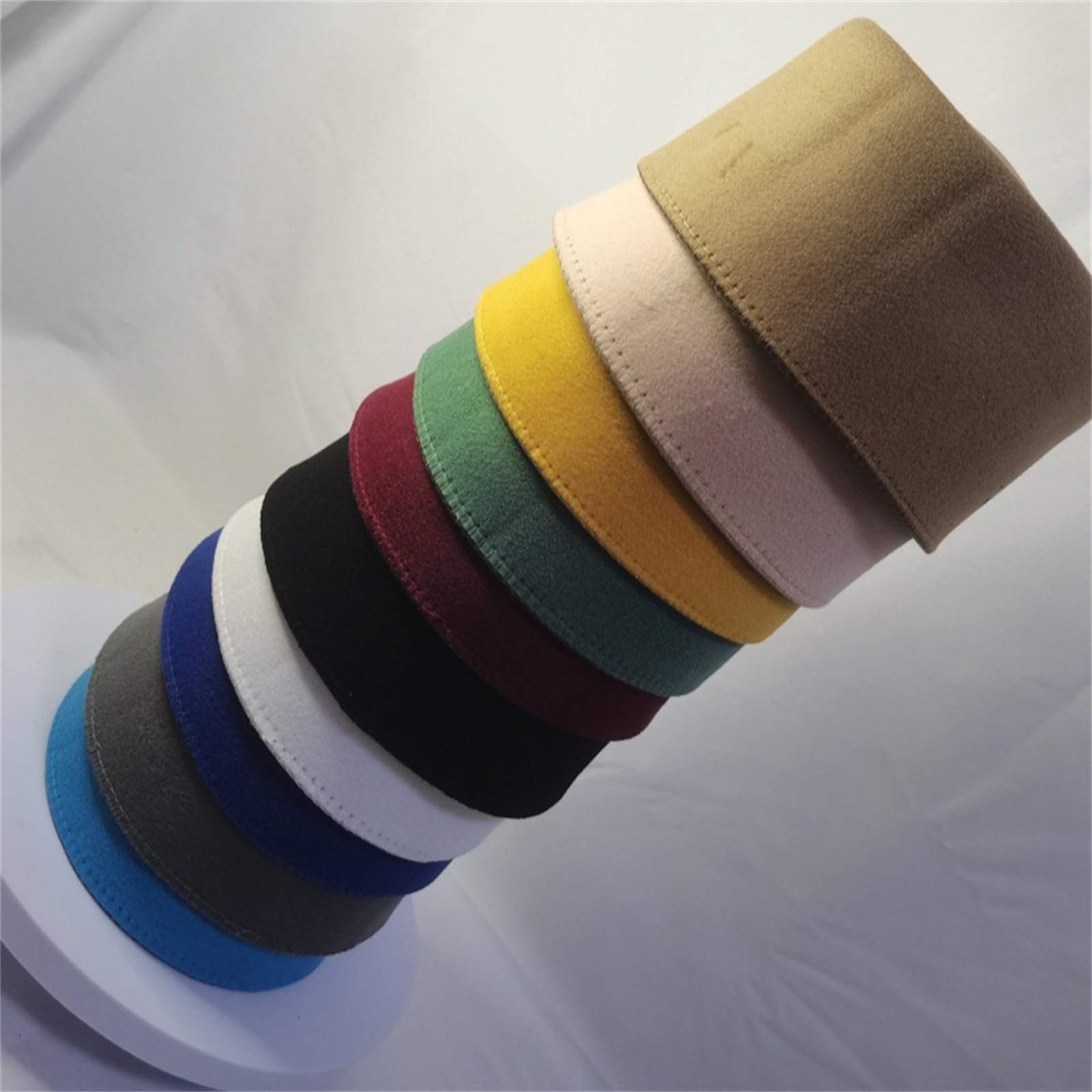 Greabuy Sombrero de pastillero para mujer, estilo informal, estilo occidental, fedoras