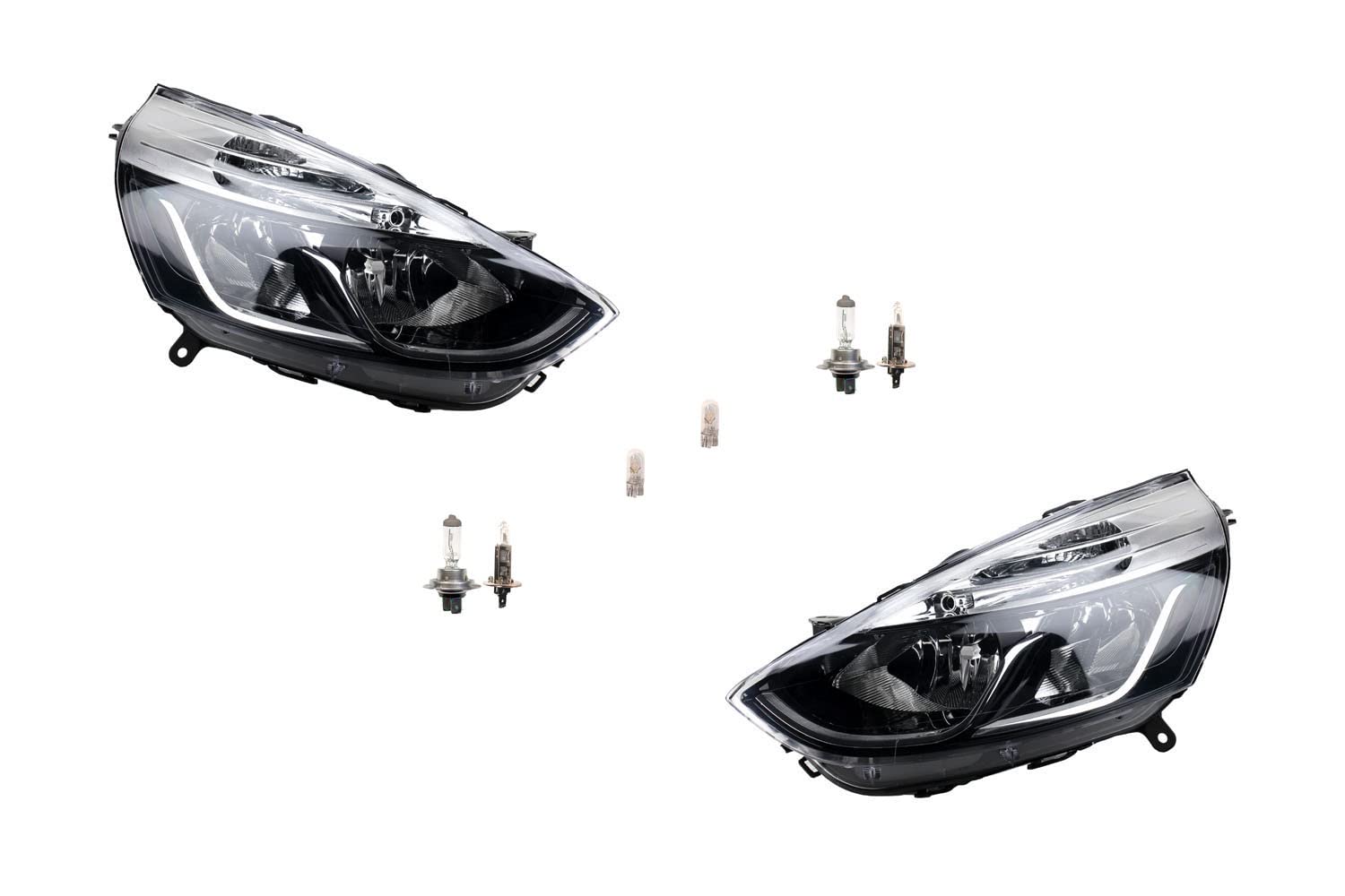 Johns Fari Alogeni Completi Per Renault Megane I (03/99-08/03) - Set Sinistro E Destro Con Lampadine H7/H1 E Indicatori Bianchi - 2