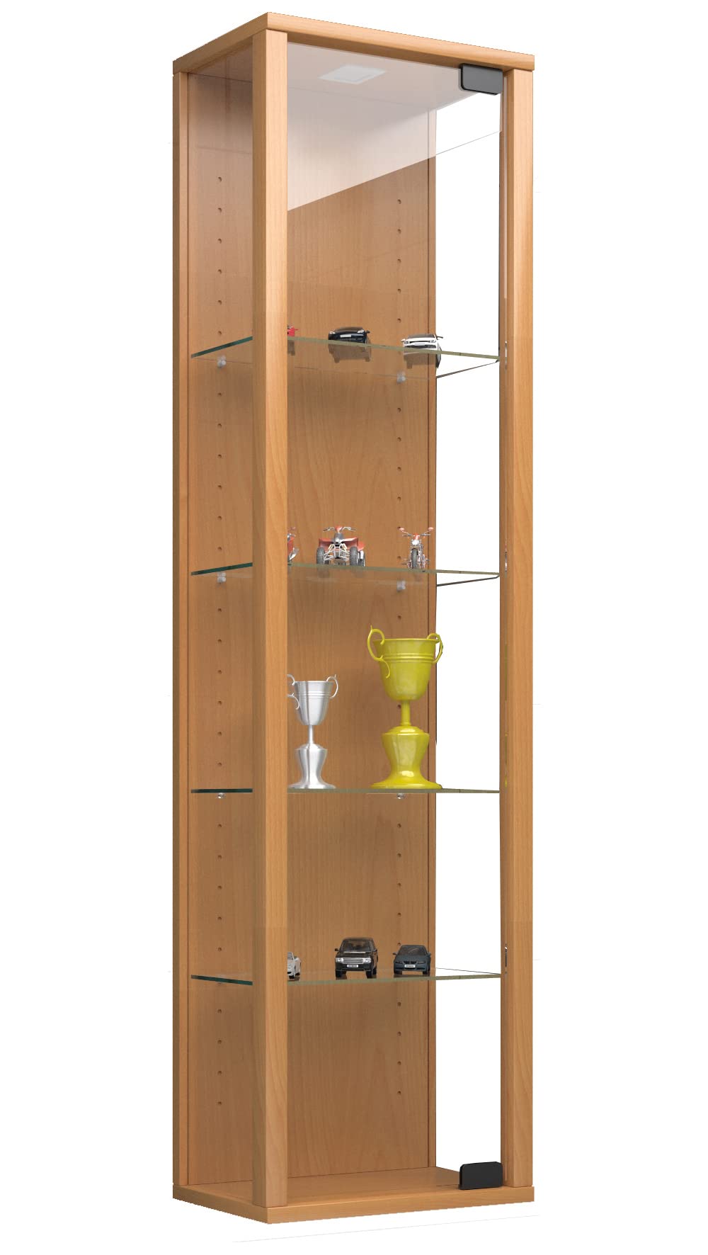 VCM Vitrina Colgante de Pared de Cristal de Haya