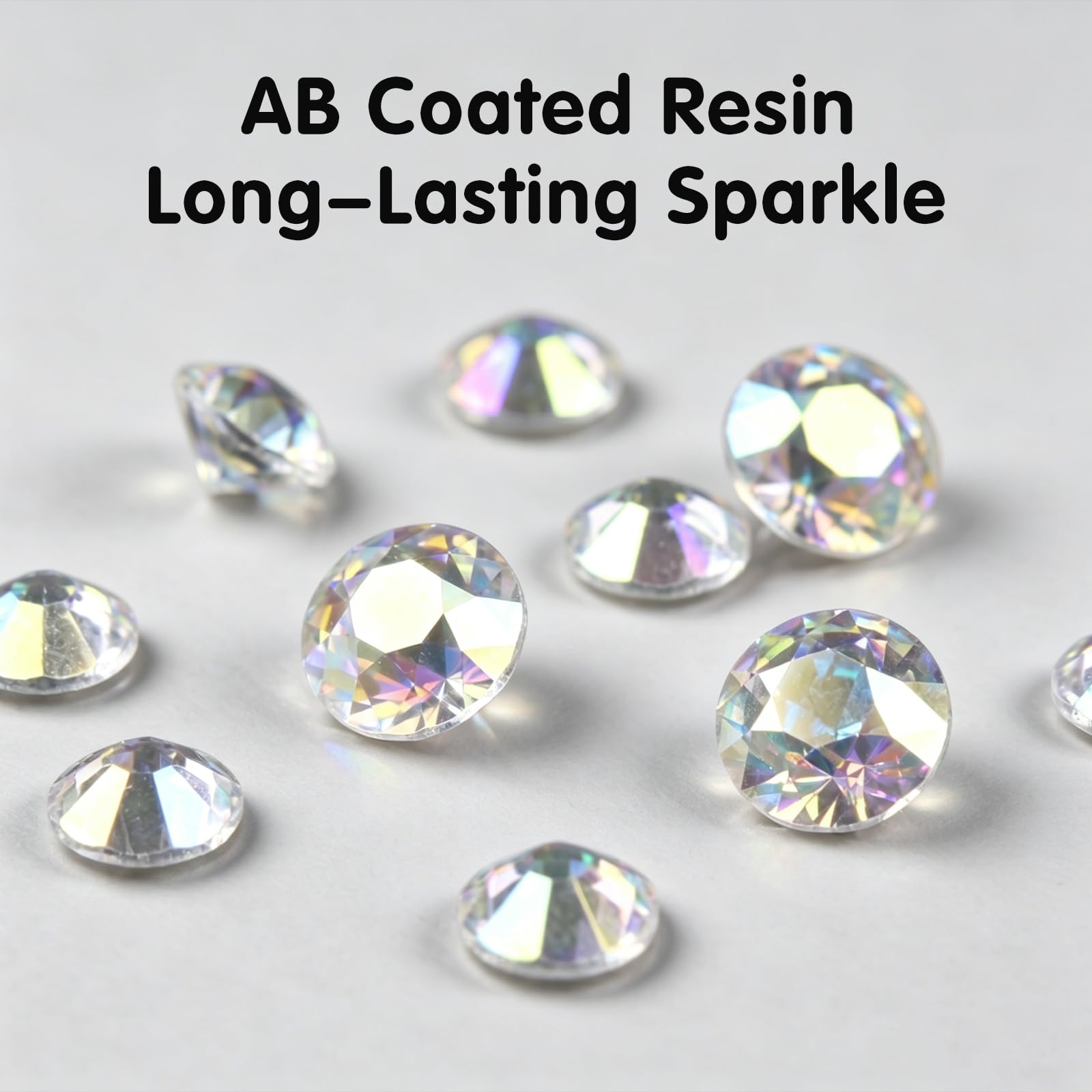 Bedazzling Kit de 3 500 strass en résine AB Jelly Gems 2 mm et 3 mm pour décoration d'ongles, loisirs créatifs, vêtements, chaussures, comprend une pince à épiler et un stylo ramasseur