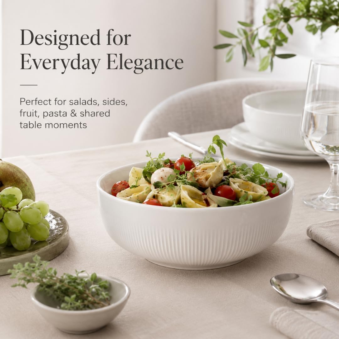 Villeroy & Boch Afina Gourmet Small Serving Bowl, Creamy White, 34 oz image 5