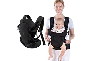 Black Baby Carrier, Snug and Secure!
