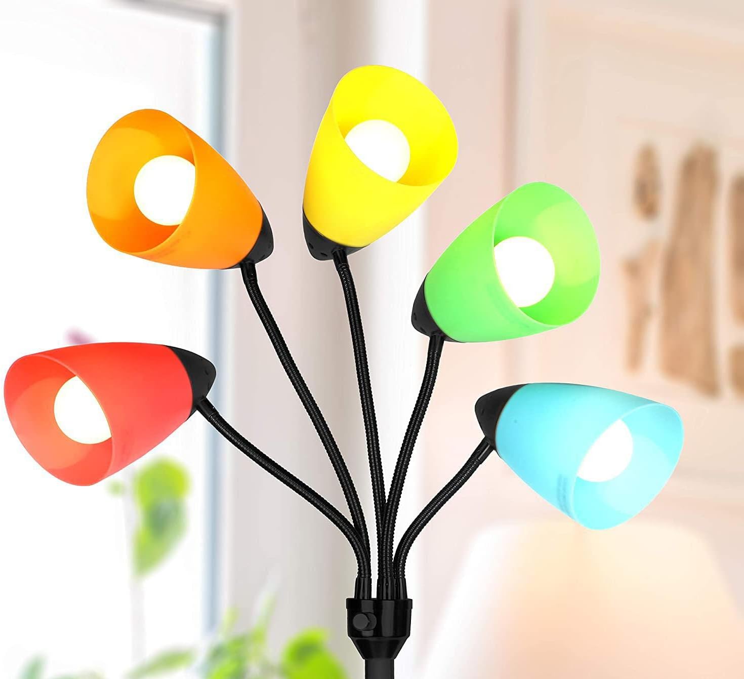 Vaguelly 5 Pieces Lampshade Fixtures Replacement Shades for Floor Light