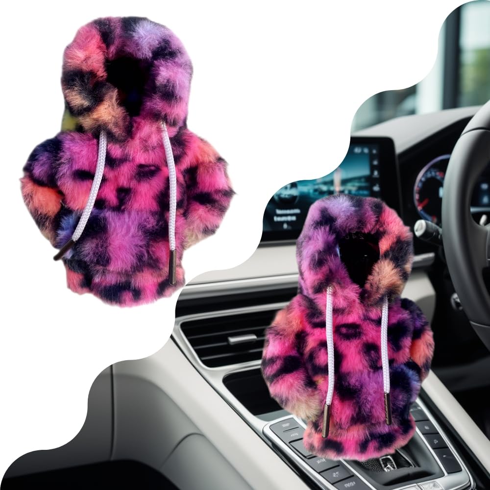 Amazon.com: Ctopkatuo Furry Leopard Print Pink Hoodie, Mini Cute