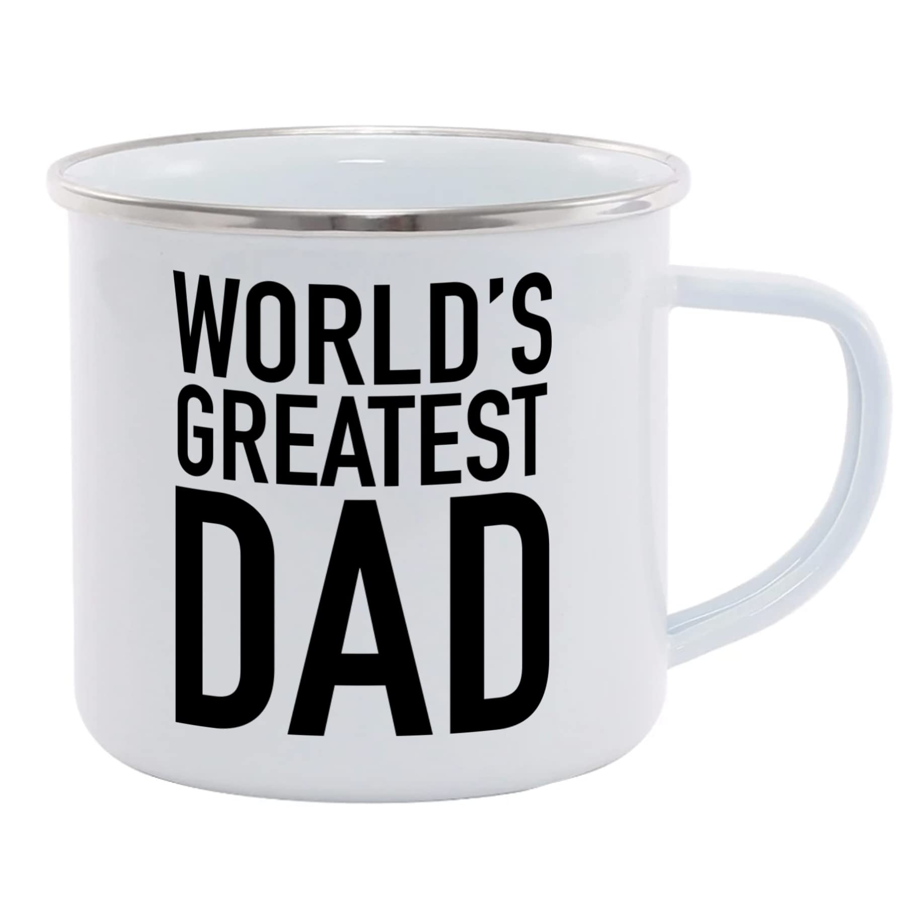 Hippowarehouse World's Greatest dad Printed Mug Various Colour Options Ceramic Cup Kitchenware 11oz
