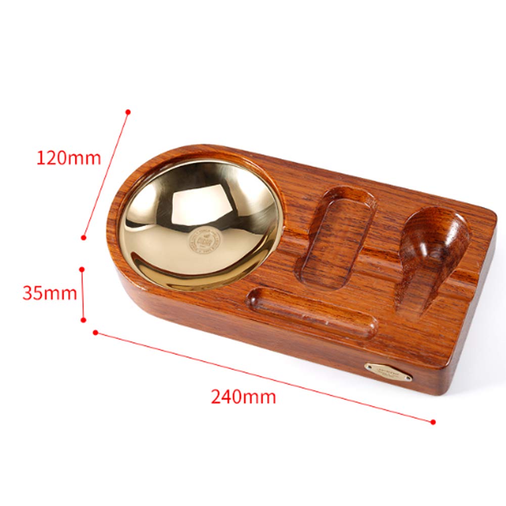 Soporte de Pipa de Tabaco Cenicero de cigarro de Metal de Madera Soporte de Pipa para Fumar para Oficina en casa