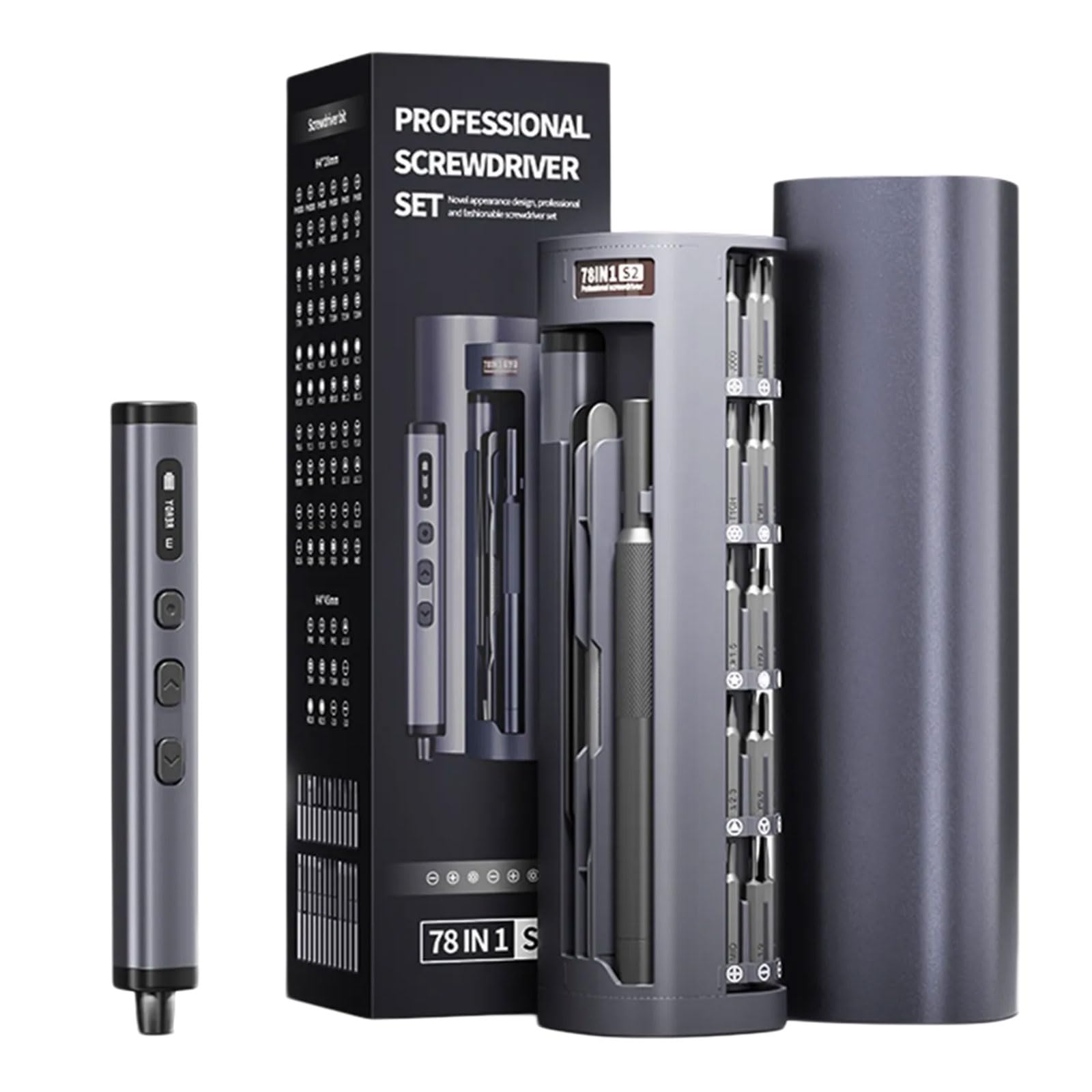 Kalttoy Multi-Purpose Electric Screwdriver With Aluminum Build & Ergonomic Shaft Design Square Electric Screwdriver