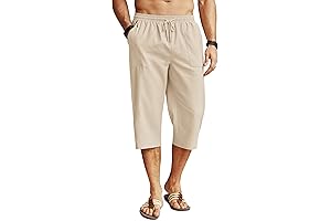 COOFANDY Men's Capri Pants: Casual Summer Style at Its Finest