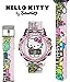 Sanrio Hello Kitty Kids LCD Watch – Pink Cityscape Strap, Metallic Case, Iridescent Bezel, Digital Display, Adorable Printed Dial, Adjustable Fit, Perfect for Girls – Fits Wrists 5.5” to 8