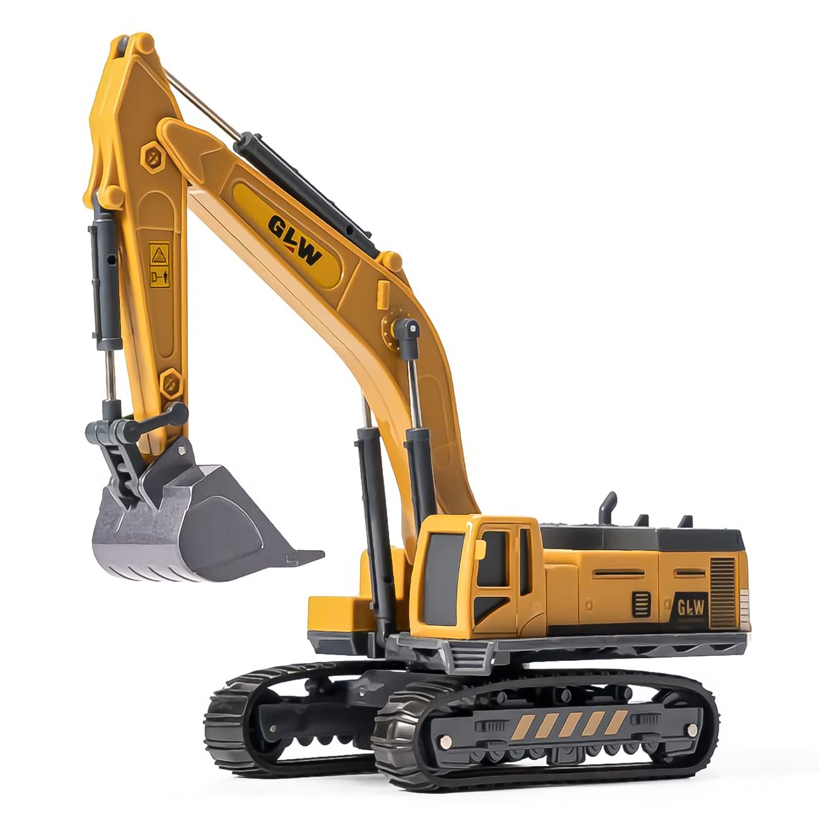 NB NB NB NB NB NB Alloy Engineering Vehicle, Excavator, Bulldozer, Crane, Road Roller, Snow Plow, Forklift with Heavy Rubber Tires, Construction Site Toys for Ages 3 and Up Toddlers Kids (Excavator)