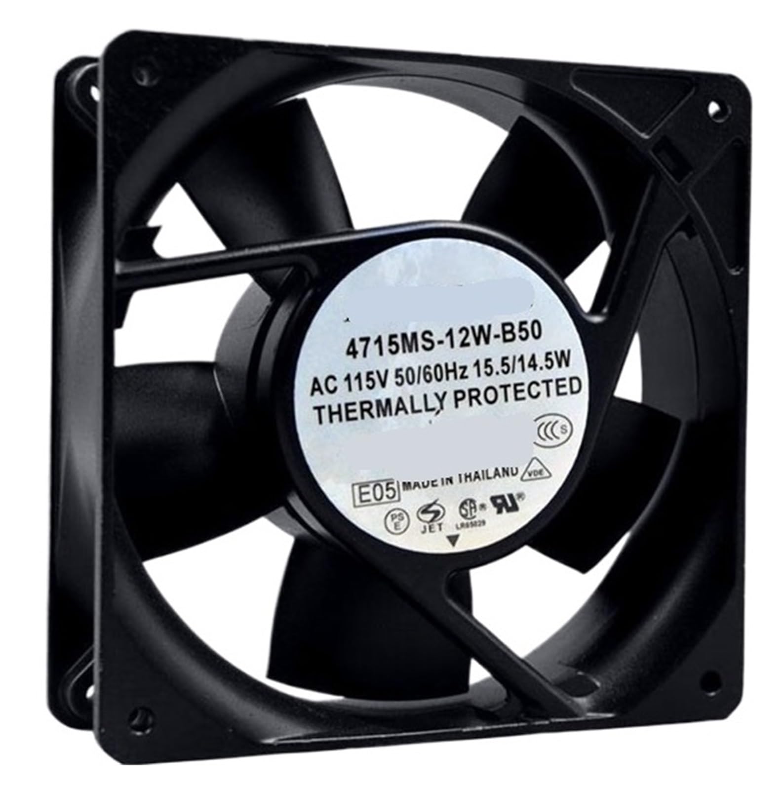 4715MS-12W-B50 AC 115V 15.5/14.5w 12038 120*120*38mm 12cm Cooling fan