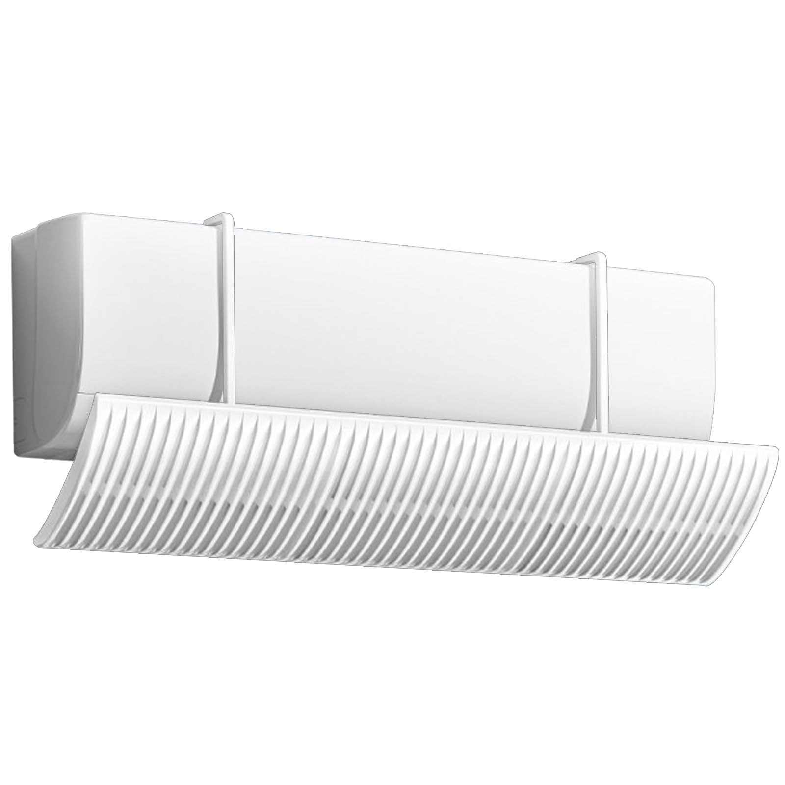 WUXTOKV Air Conditioner Deflector, 270° Rotation AC Vent Deflector, Louvered Grille, 35in ABS Plastic, Fits Wall Unit