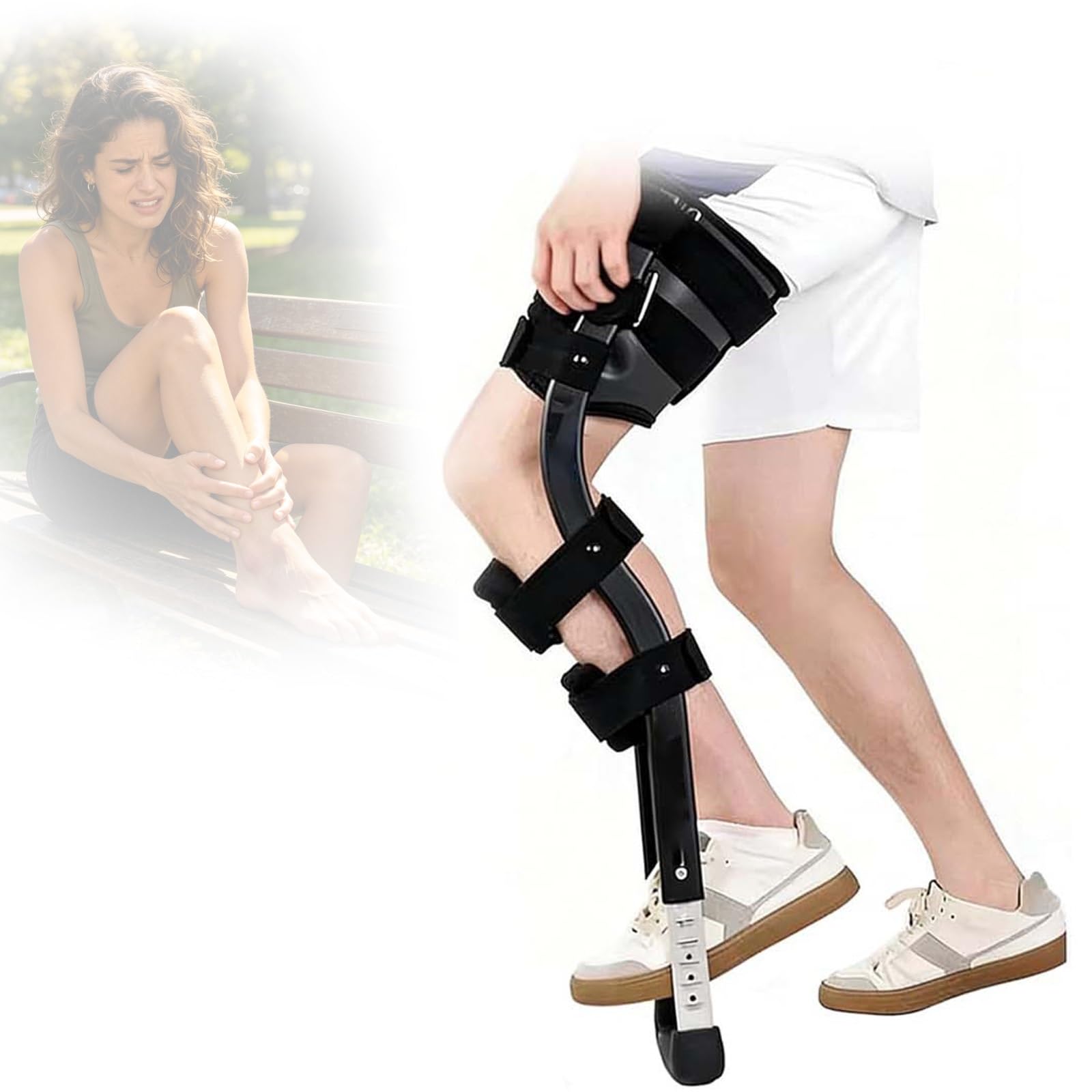 Andador Universal De Una Sola Pierna, Entrenador De Marcha Asistida, Capacidad De Carga De 100 Kg, Carga Cero, Se Utiliza Con Yesos, Botas Ortopédicas Y Otros Dispositivos Ortopédicos