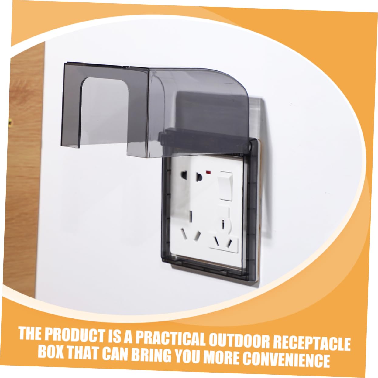 CIYODO 3pcs PVC Weatherproof Receptacle Cover Weatherproof Outlet Cover Outdoor Electrical Outlet Cover Exterior Outlet Cover Black