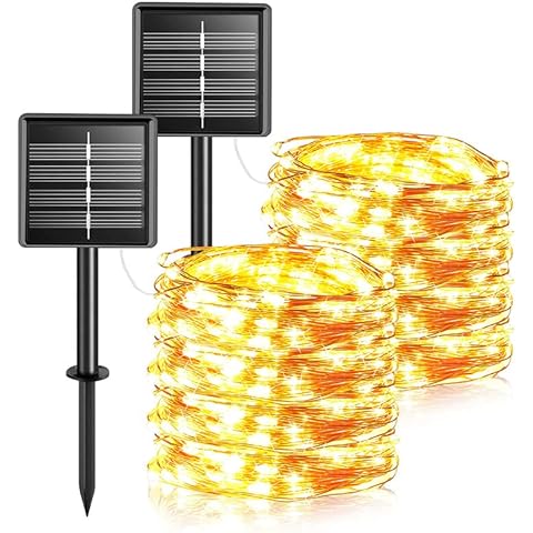 AGOTD Guirnalda Luces Exterior Solar 2 Packs Cover